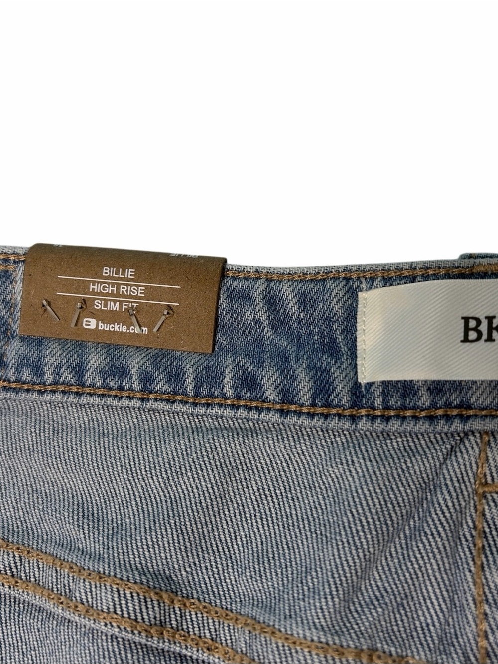 BKE Shorts Womens 36/16 Blue Denim Distressed Cutoff Billie Slim Fit Casual - Picture 6 of 10